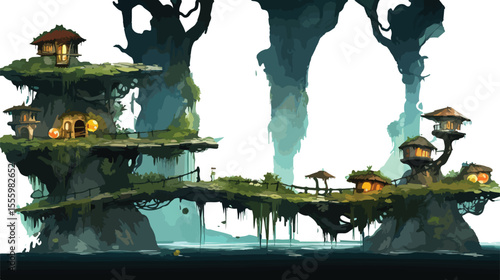 Tree Root Platformer Tile