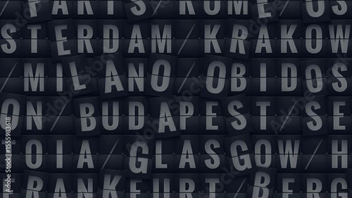 Alphabet Letters Background Loop in 4K