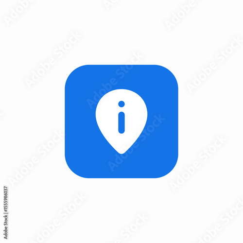 information office location icon sign vector