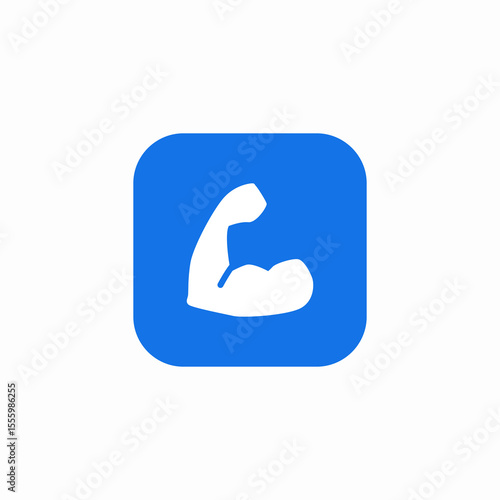 muscle strength icon sign vector
