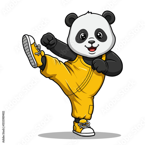 Kung Fu Panda Vector Illustration