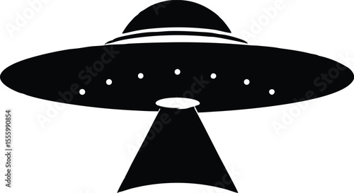 alien flying saucer spaceship silhouette ,spaceship vector,UFO Flying Saucer Silhouette