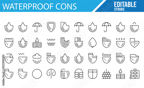 Waterproofing Symbols for Use in Web Design