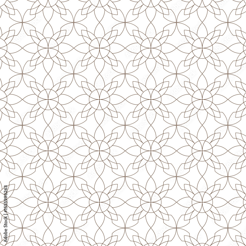 Naklejka premium Nice and Trendy Seamless pattern in flat vector style, EPS 10 format. Ideal for textile design, fashion prints, digital wallpapers, wrapping paper, backgrounds, and surface decoration in modern graphi