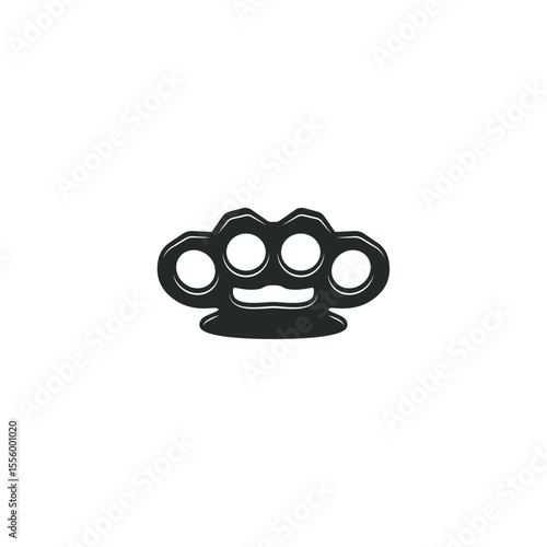 Bruss knuckles icon logo flat vector design