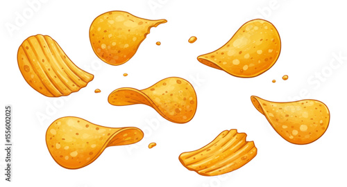 potato chips background