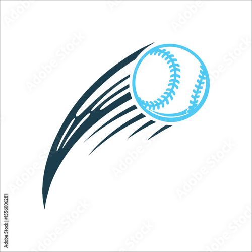 Baseball Curveball Trajectory Arced Path Illustration Curveball Trajectory Arced path