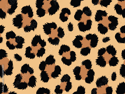 closeup fur leopard skin background texture seamless pattern wallpaper