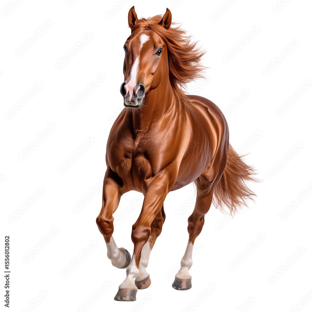 whole brown horse isolated on a transparent background whole brown horse isolated on a transparent background
