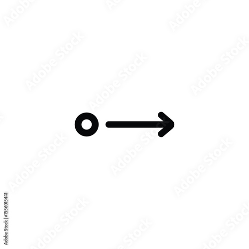 Dotted Arrow Right Directional Line Icon.eps