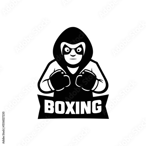 vector illustration of a boxer