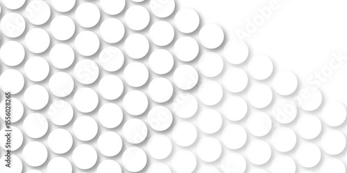 White tiles wall. round marble textures, ball tiles. Top view pavement circle block white texture with seamless patterns floor background. Air Bubble wrap texture background. Textured Background.