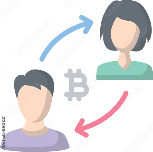 Direct transfer of crypto between two users with no middleman.