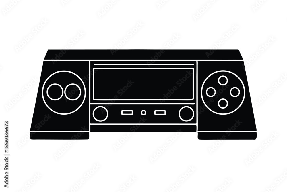 Obraz premium Console Mood Vector Graphic for Background graphic design