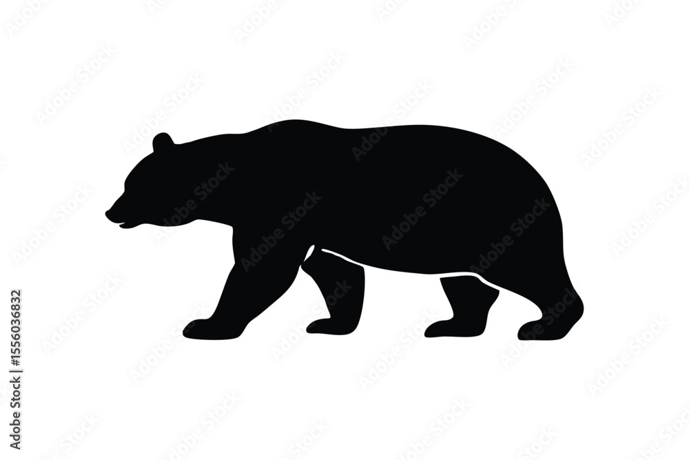 Fototapeta premium silhouette of a bear