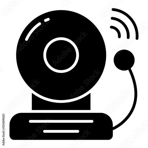 solid design icon of school bell