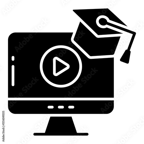 Premium download icon of video tutorial