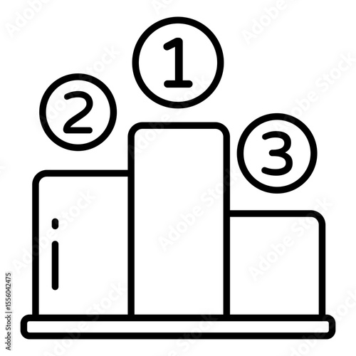 Position ranking board, icon of leaderboard