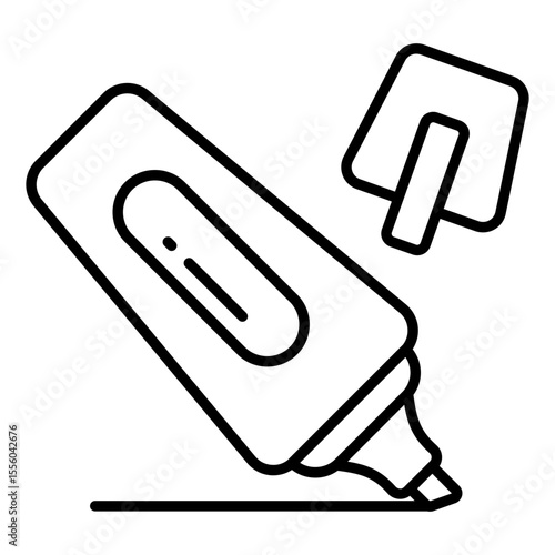Premium design icon of highlighter