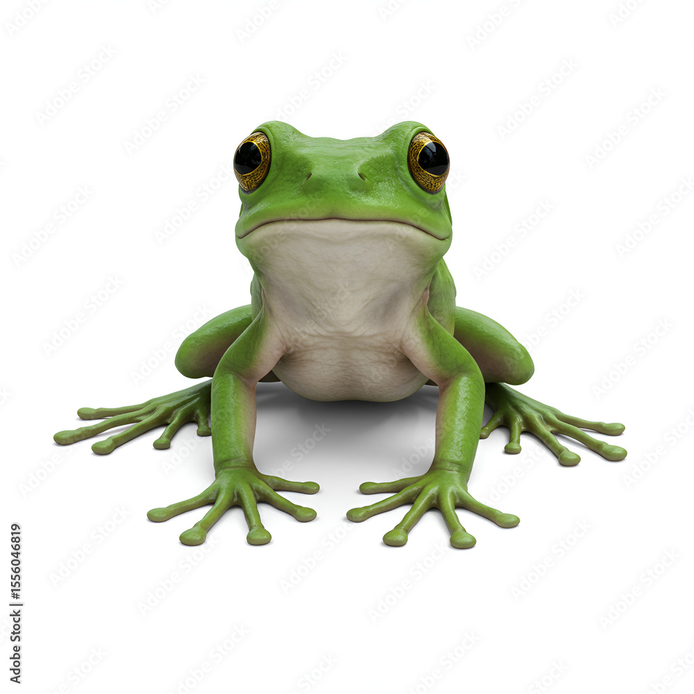 Obraz premium green eyed tree frog
