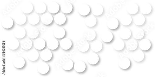 White tiles wall. round marble textures, ball tiles. Top view pavement circle block white texture with seamless patterns floor background. Air Bubble wrap texture background. Textured Background.