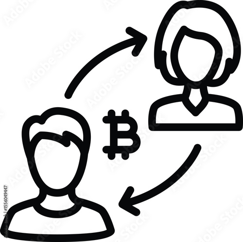 Direct transfer of crypto between two users with no middleman.