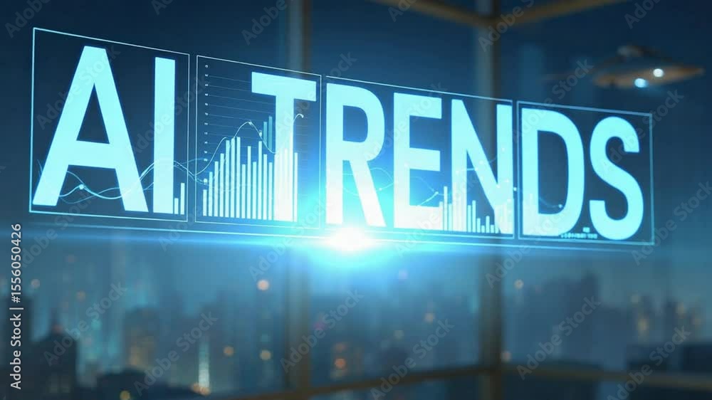 AI trends futuristic technology analytics visualization AI trends futuristic technology analytics visualization