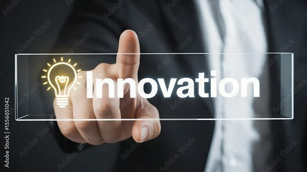 Business innovation technology concept with light bulb Business innovation technology concept with light bulb