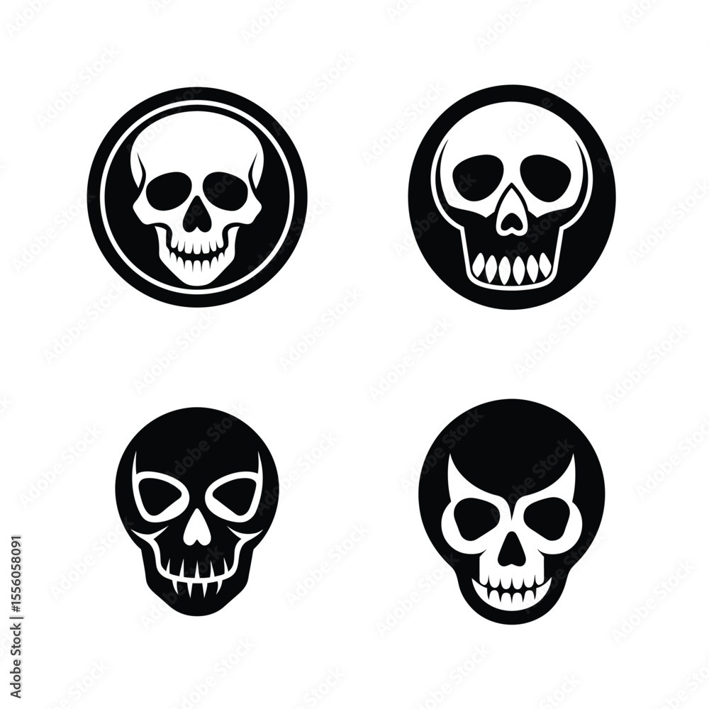 Skull vector silhouette bundle Skull vector silhouette bundle