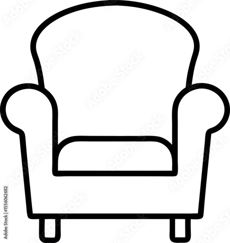 armchair vector illustration