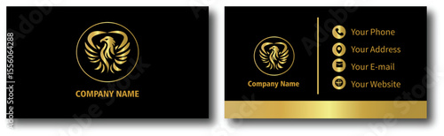 Golden visiting card design 