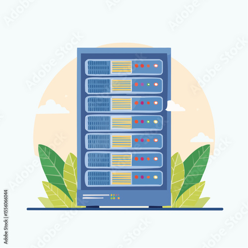 High-Performance Server Rack Powerful Data Center Technology