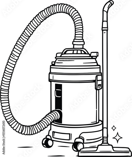  Heavy Duty Industrial Vacuum Cleaner Vector: Perfect for Commercial, Workshop & Deep Cleaning Tasks