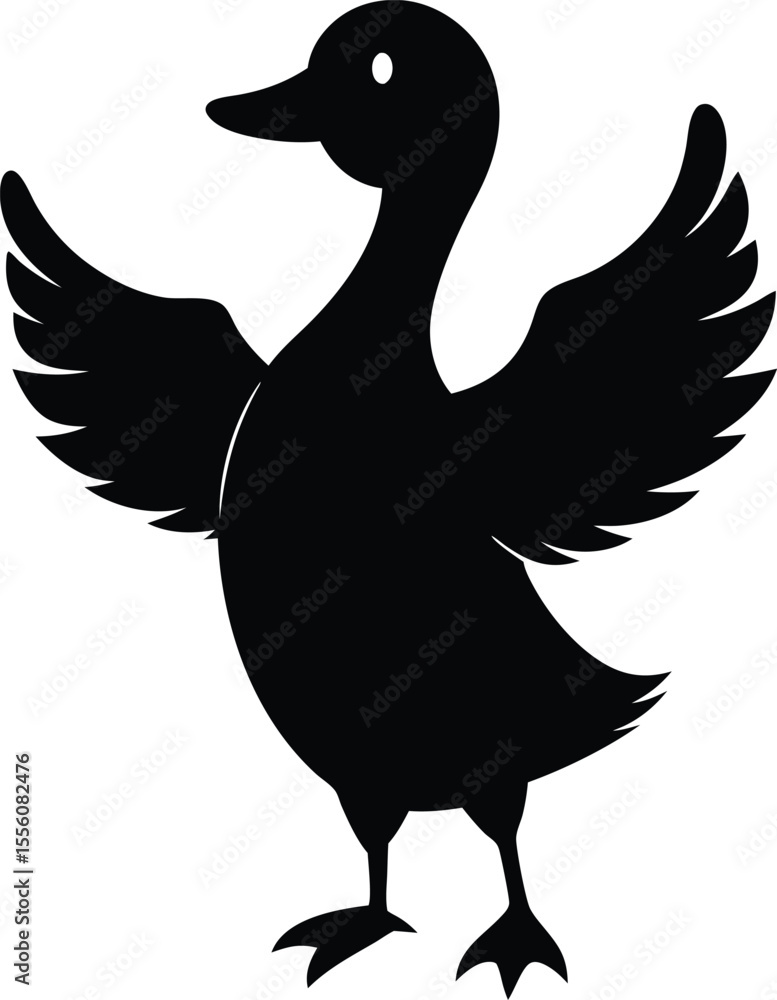 Obraz premium Farm Animal Silhouette Bundle , Goat, Pig, Chicken, Duck, Horse, Sheep Vector Collection