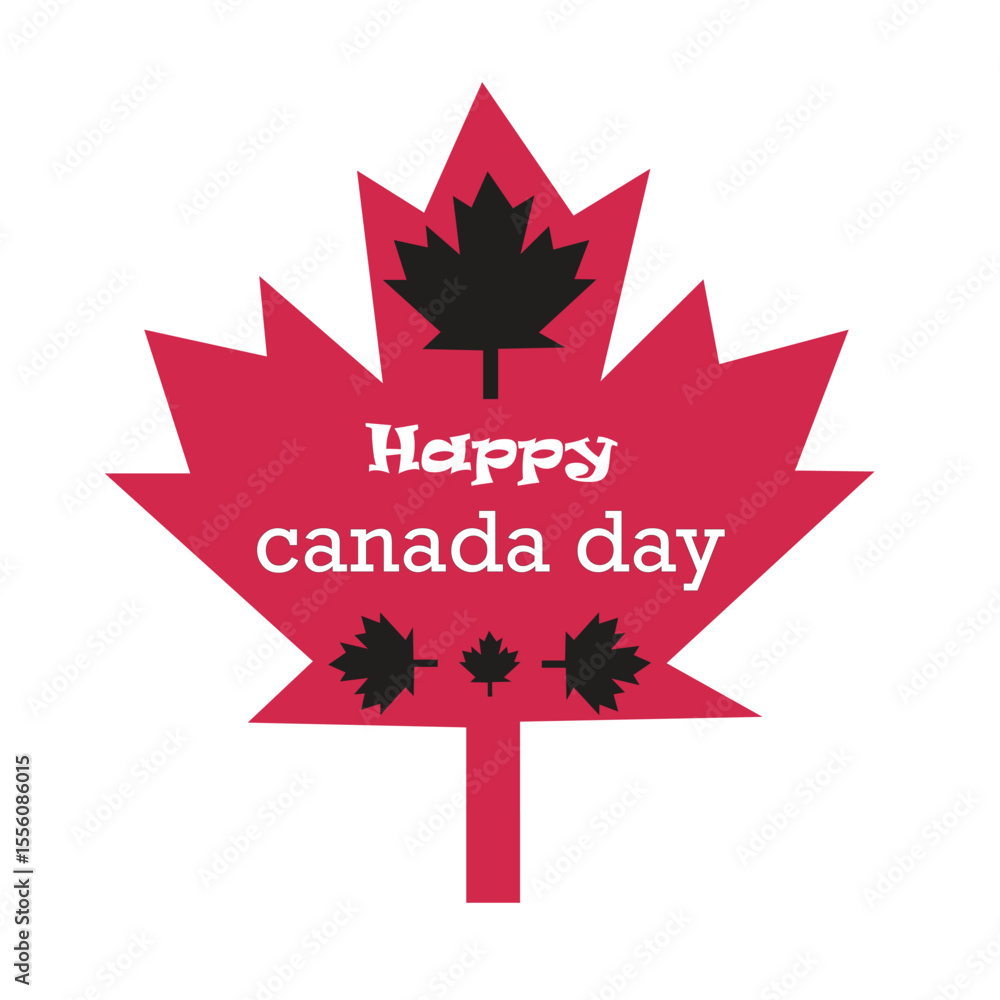 Canada day maple leaf graphic with festive icons and greeting text vector
Canada day maple leaf graphic with festive icons and greeting text vector