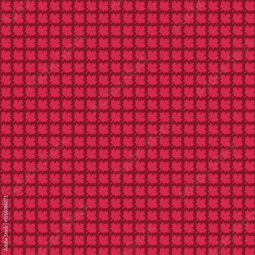 Red maple leaf seamless pattern background for canada day vector
