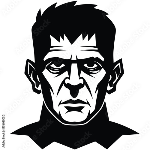 frankenstein head vector art