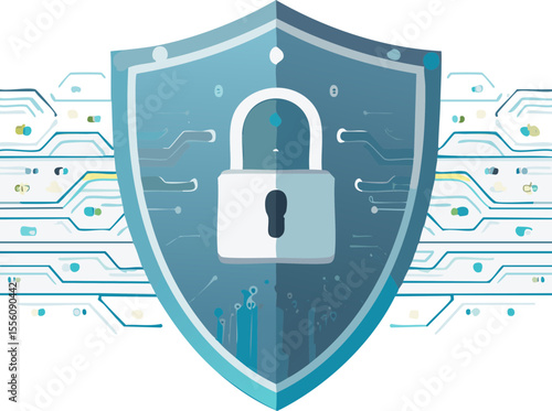 Protection cyber & data – visuel technologique