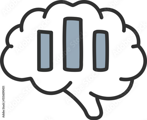 Symbole intelligence artificielle pour data analytics
