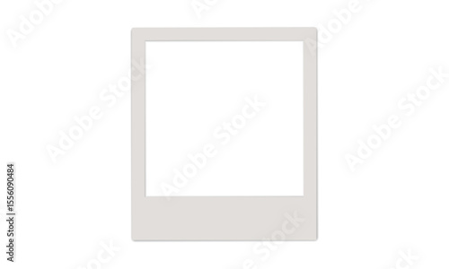 Tableau sur toile Blank white photo frame, vintage postcard photo frame mockup with highlighted shadow, realistic, set, photo, mockup, image, frame, card, vector, png