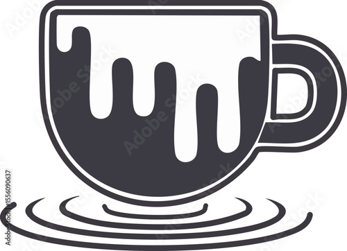 Illustration géométrique de vortex graphique