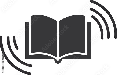 Icône dynamique de livre en cours d’ouverture