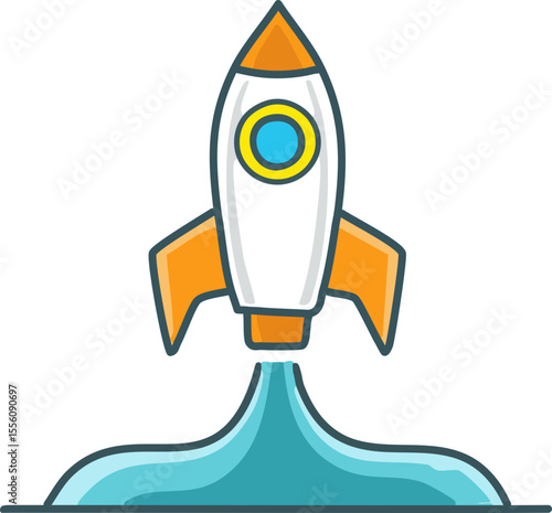 Symbole de lancement rapide et innovation spatiale