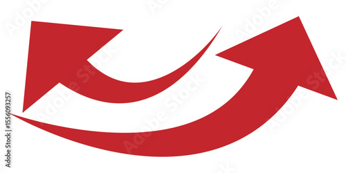 Free Download arrow indicated the direction symbol. curved arrow sign. wavy curved Long arrow icon eps 10 - GFXLoad