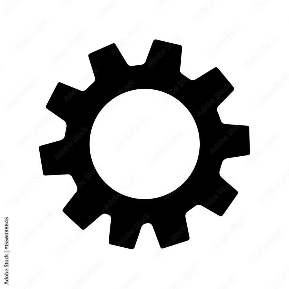 Gear icon setting symbol Cogwheel isolated background gear vector Gear icon setting symbol Cogwheel isolated background gear vector