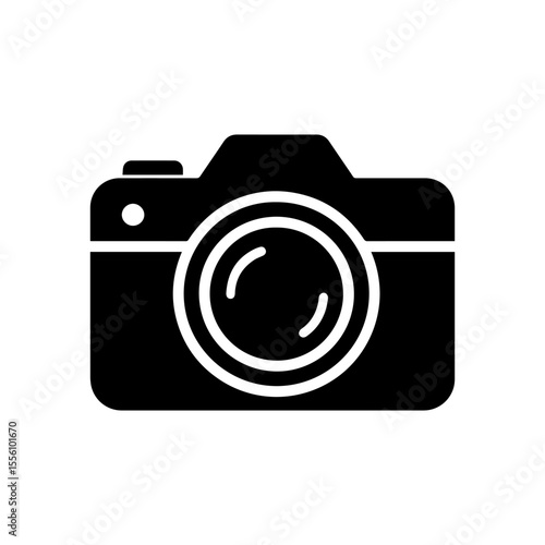 Photo camera icon photo camera symbol isolated on white background, icon for app