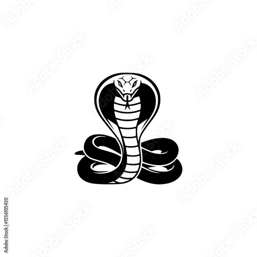 a cobra in a threatening pose
