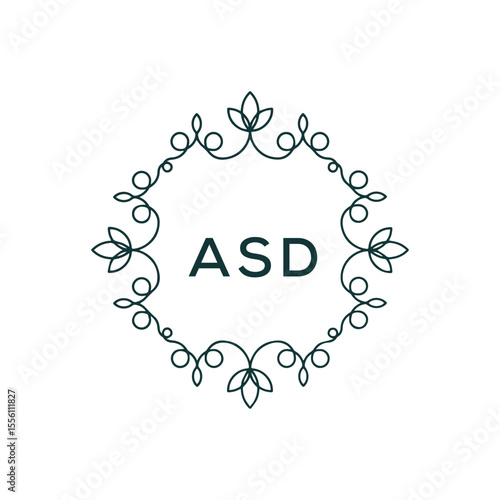 ASD Letter Initial Logo Design Template Vector Illustration
