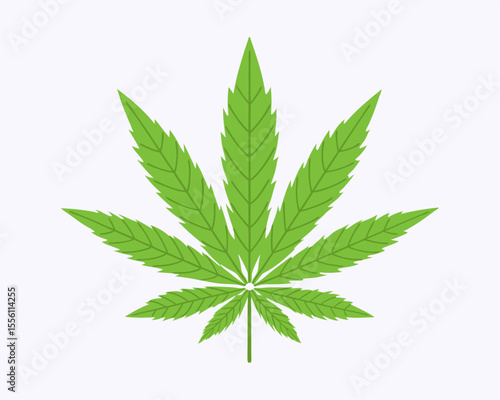 Marijuana Leaf Vector Art: Cannabis Sativa & Indica Plant Graphics, Pot Leaf Symbol, Ganja Icon, Medical Cannabis Emblem, CBD Hemp Clipart, THC Leaf Design, Weed Strain Logo