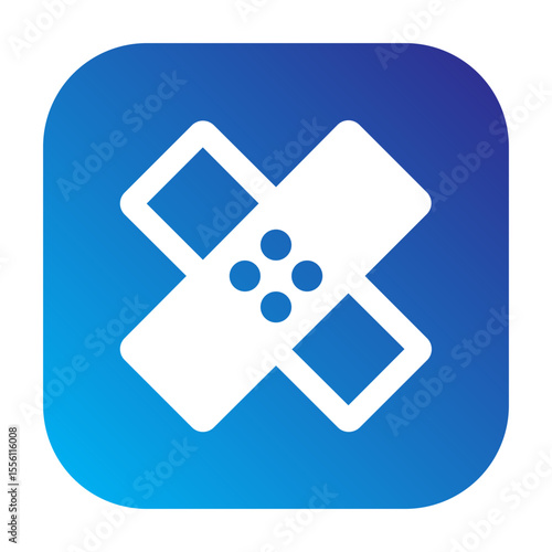 Healing tool icon for photo editing, commonly used to remove blemishes or imperfections.